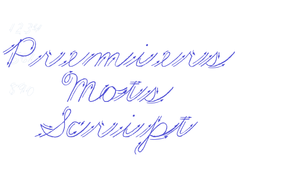 Premiers Mots Script Font Download