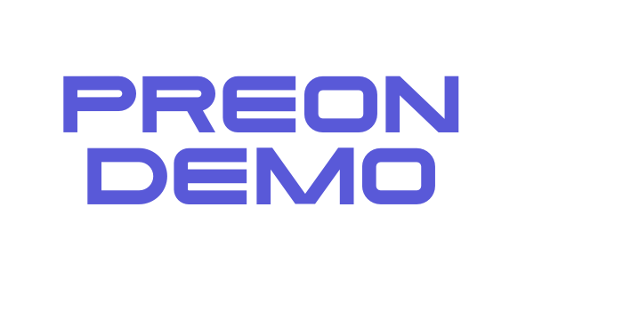 Preon DEMO Font Download