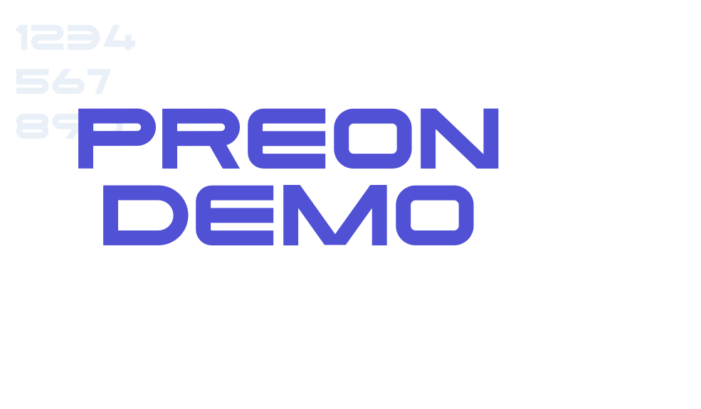 Preon DEMO-font-download