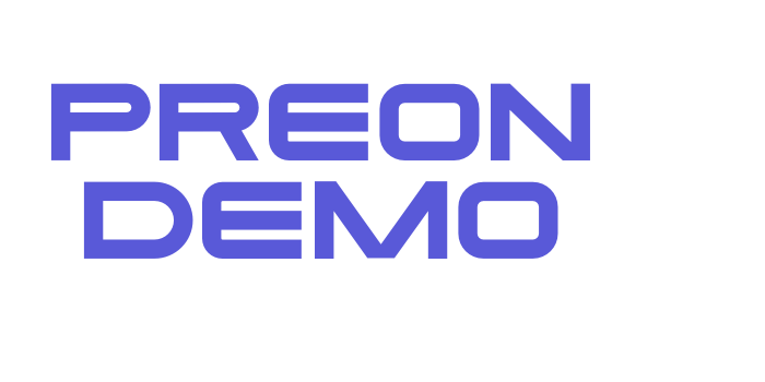 Preon DEMO Font