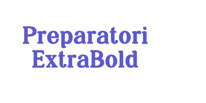 Preparatori ExtraBold Font Download