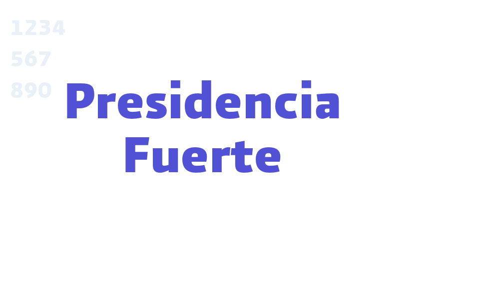 Presidencia Fuerte-font-download