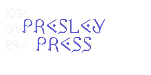 Presley Press font