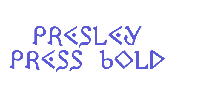 Presley Press Bold Font Download