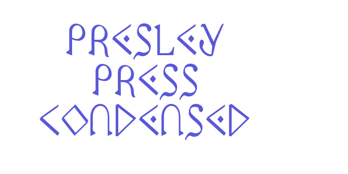 Presley Press Condensed Font Download