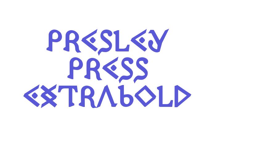 Presley Press ExtraBold Font