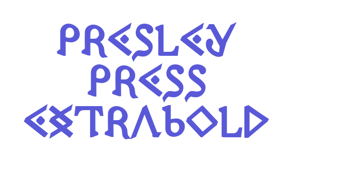 Presley Press ExtraBold Font Download