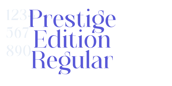 Prestige Edition Regular font free