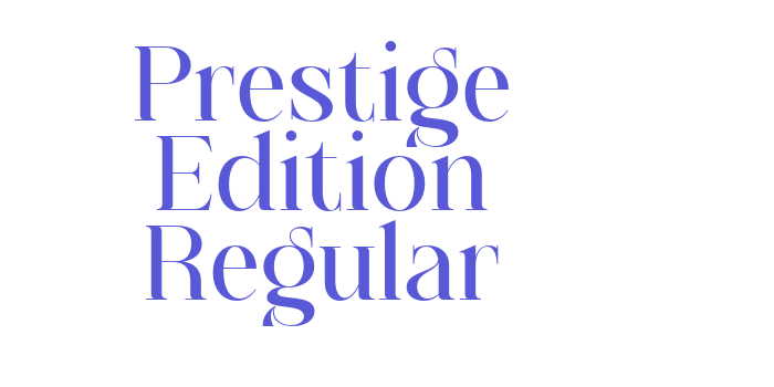 Prestige Edition Regular Font Download