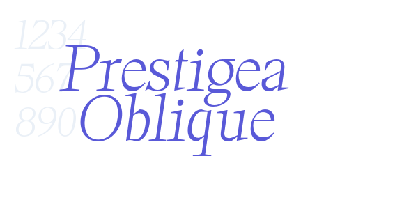 Prestigea Oblique font free