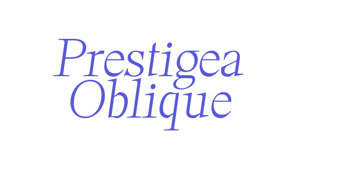 Download Prestigea Oblique Font