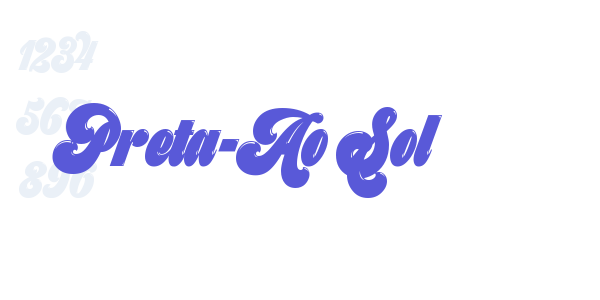 Preta-Ao Sol font