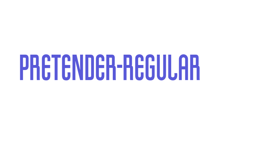 Pretender-Regular Font