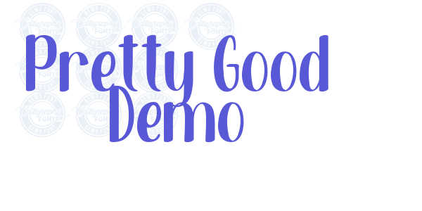 Pretty Good Demo font free