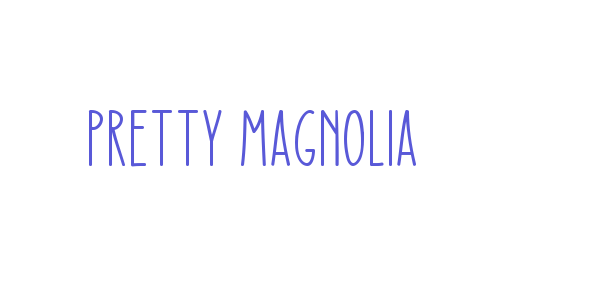 Pretty Magnolia font