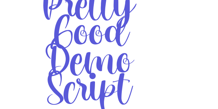 Pretty Good Demo Script Font