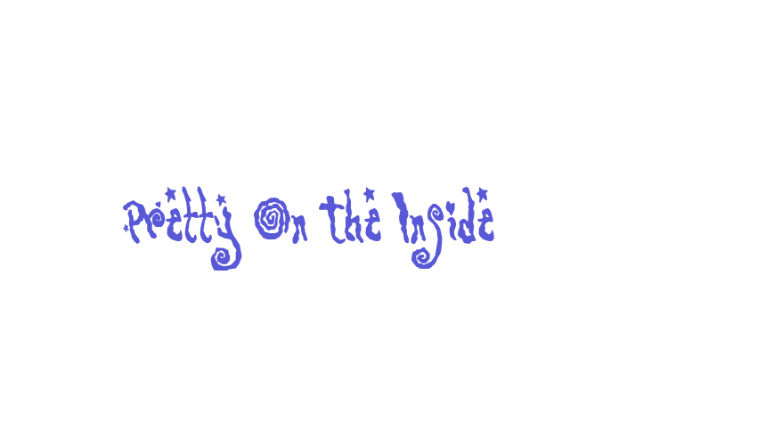 Pretty On The Inside Font Download