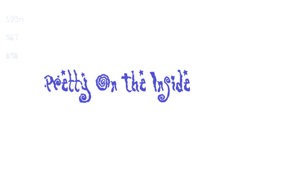 Pretty On The Inside-font-download