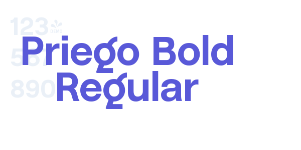 Priego Bold Regular font