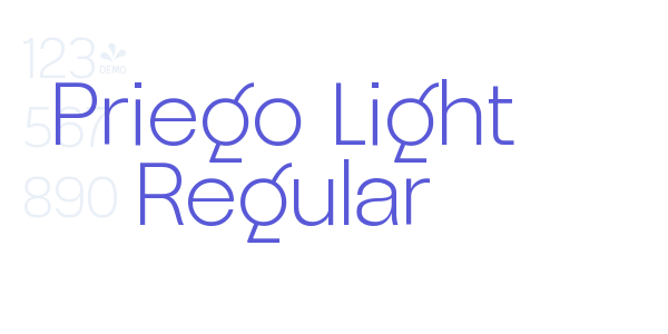 Priego Light Regular font