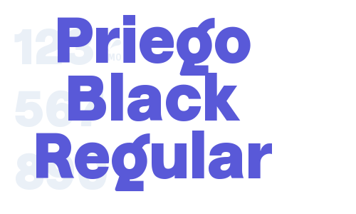 Priego Black Regular Font