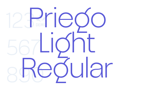 Priego Light Regular Font