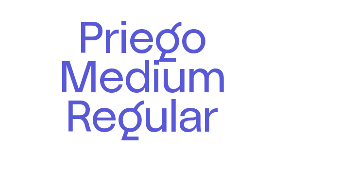 Priego Medium Regular Font Download