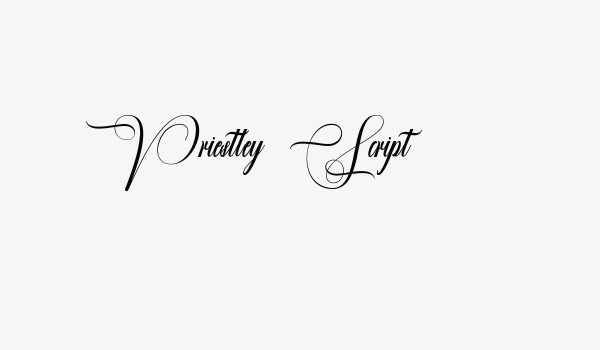 Priestley Script Font