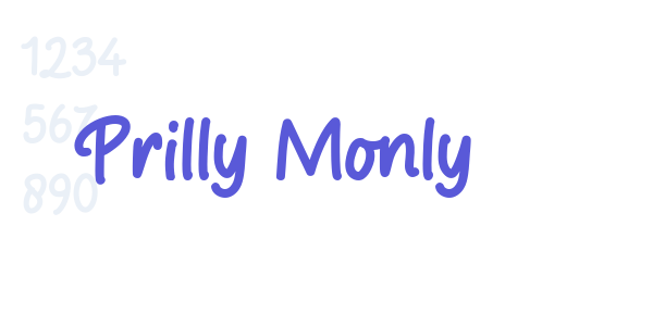 Prilly Monly font free