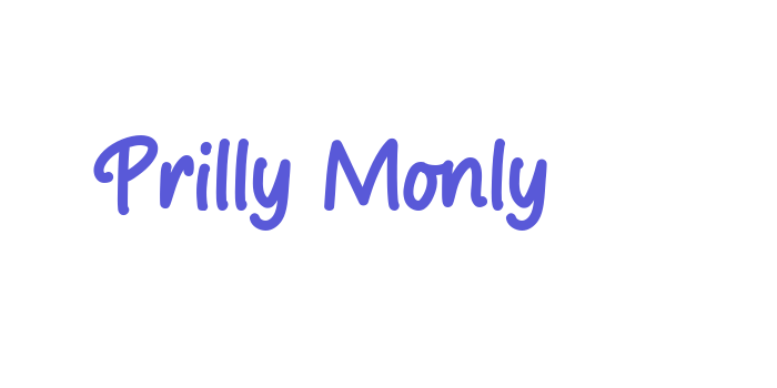 Prilly Monly Font Download