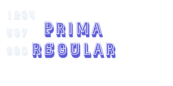 Prima Regular font free