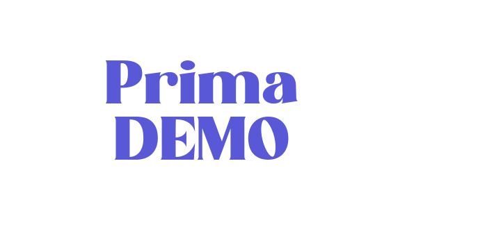 Prima DEMO Font Download