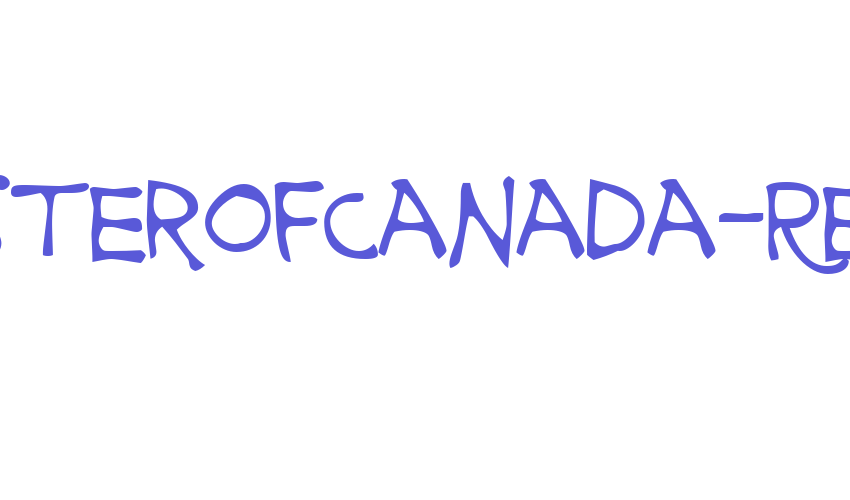 PrimeMinisterofCanada-Regular Font