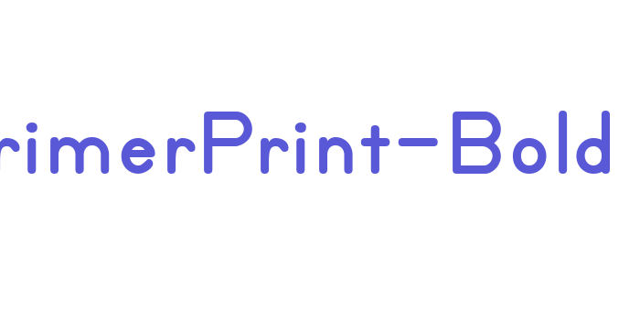 PrimerPrint-Bold Font Download