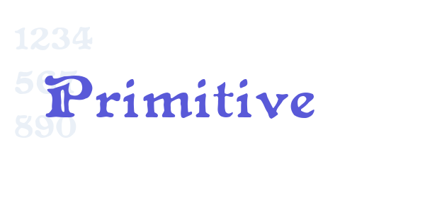 Primitive font