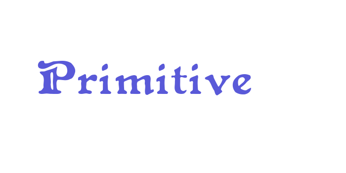 Primitive Font Download