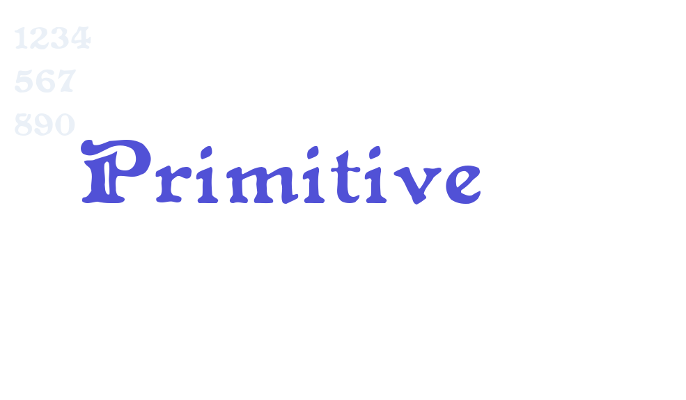 Primitive-font-download