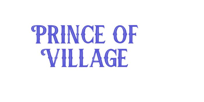 Prince Of Village Font Download