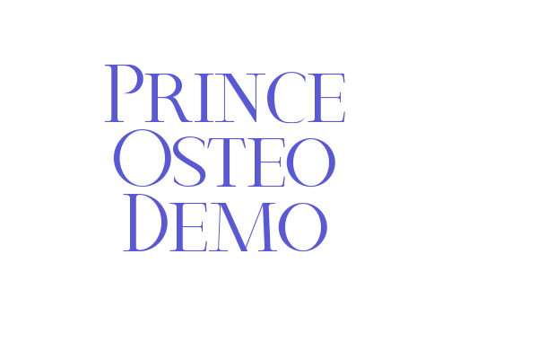 Prince Osteo Demo Font