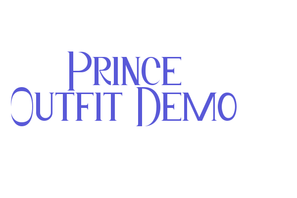 Prince Outfit Demo Font