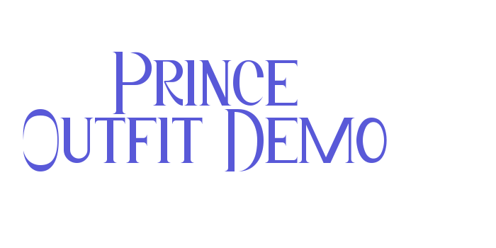 Prince Outfit Demo Font Download