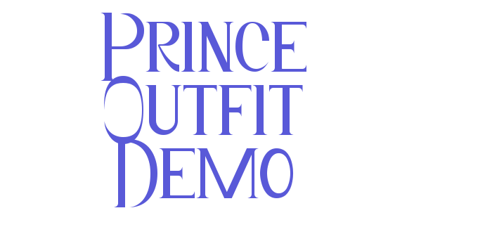 Prince Outfit Demo Font