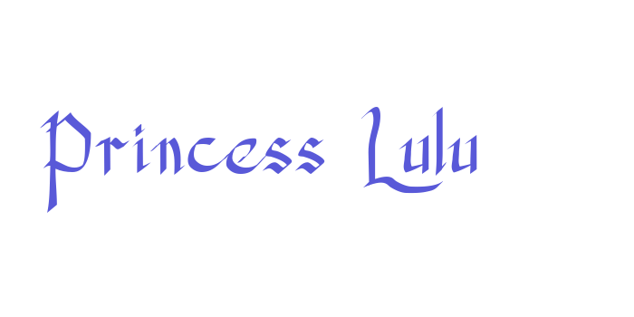 Princess Lulu Font Download