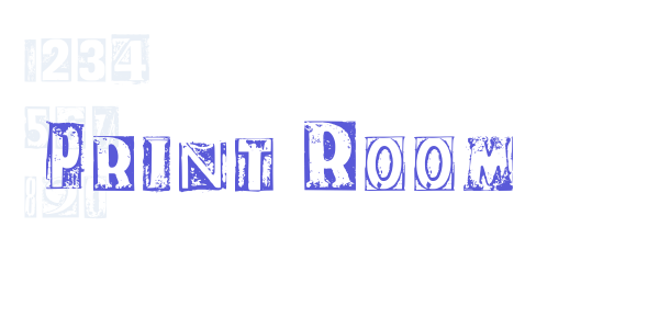 Print Room font free