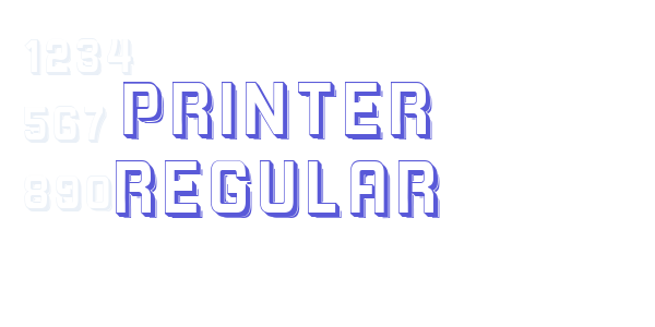 Printer Regular font free