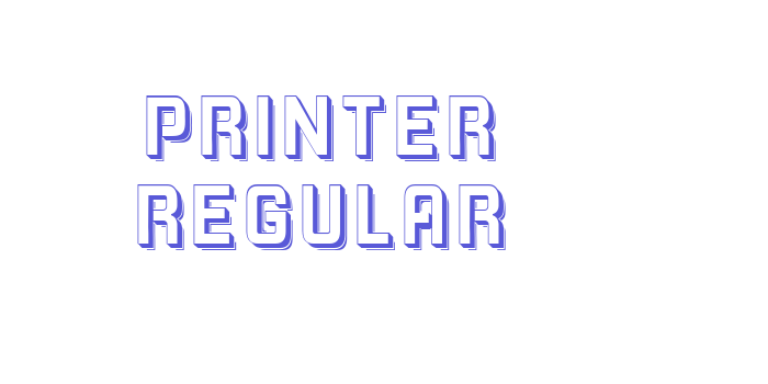 Printer Regular Font Download