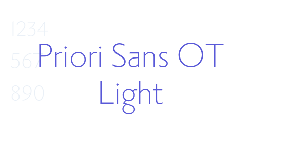 Priori Sans OT Light font free