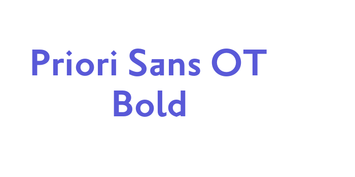 Priori Sans OT Bold Font Download