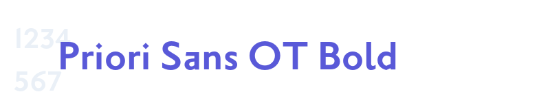 Priori Sans OT Bold-related font