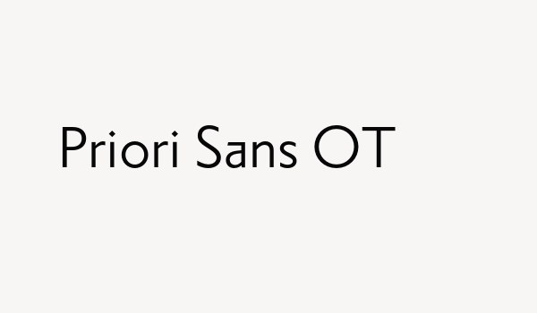 Priori Sans OT Font